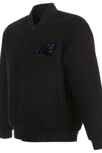 Carolina Panthers Reversible Wool Jacket - Black