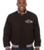 Baltimore Ravens JH Design Wool Handmade Full-Snap Jacket - Black