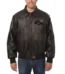 Denver Broncos Tonal Leather Jacket - Black