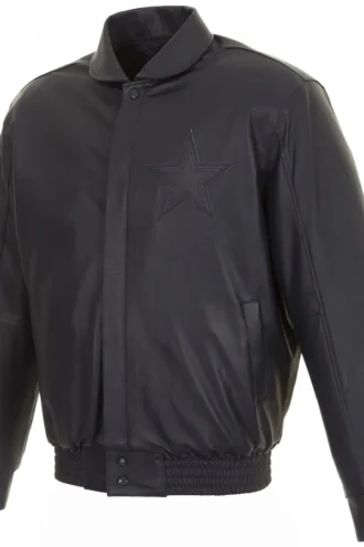 Dallas Cowboys Domestic Team Color All Leather Jacket - Navy