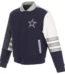 Dallas Cowboys Wool and Leather Classic Jacket - Navy/Gray