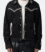 Embellished Western Faux Suede Jacket