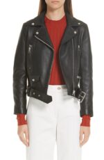 Mock Core Leather Moto Jacket