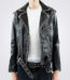 Men's Black Leather Party Jacket with Studs