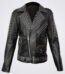 Men's Spike Studded Punk Style Real Leather Jacket