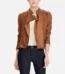 Women’s Iconic Brown Leather Jacket – Real Sheepskin Leather