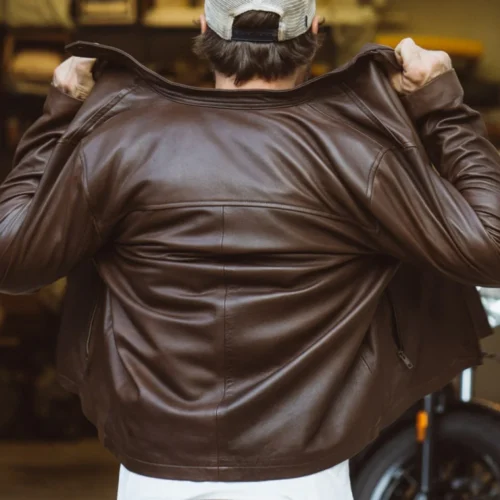 THOMPSON LEATHER MOTO JACKET