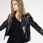 Women’s Colette Moto Black Leather Jacket