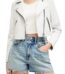 Dalby Crop Leather Moto Jacket