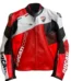 DUCATI CORSE MOTORCYCLE LEATHER JACKET RED