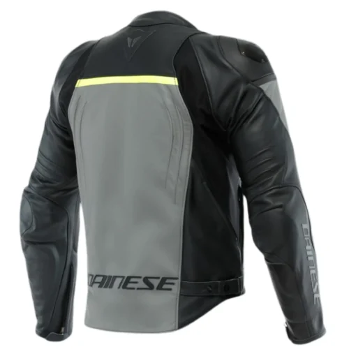 DAINESE RACING 4 LEATHER JACKET GRAY