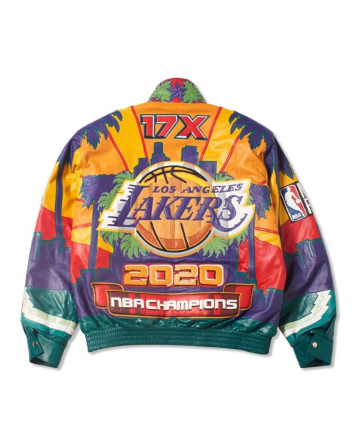 LOS ANGELES LAKERS 2020 CHAMPIONSHIP GENUINE LEATHER JACKE