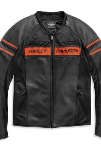 Harley Davidson Men’s H-D Brawler Leather Jacket