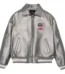 Avirex Metallic Silver Leather Jacket