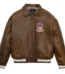 Avirex Vintage Brown Leather Jacket