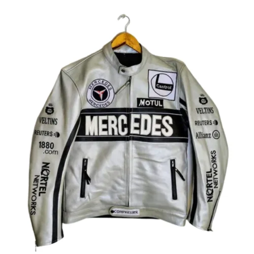 MERCEDES BENZ MCLAREN F1 WEST LEATHER JACKET