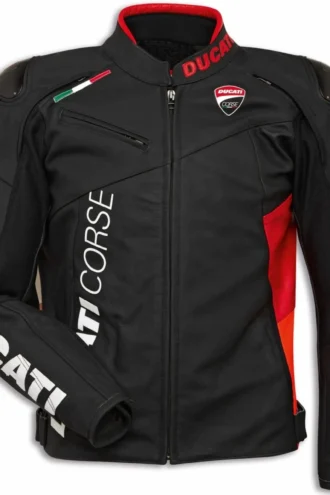 DUCATI CORSE C6 MOTORCYCLE LEATHER JACKET