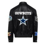 DALLAS COWBOYS FULL LEATHER JACKET Black