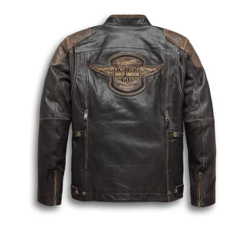 Harley Davidson Triple Vent System Trostel Leather Jacket