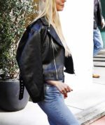 Anya Taylor Joy Black Biker Jacket