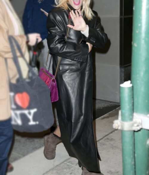 Busy Philipps New York Black Long Coat