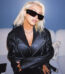 Christina Aguilera Black Leather Jacke