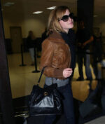 Emma Watson Brown Leather Jacket