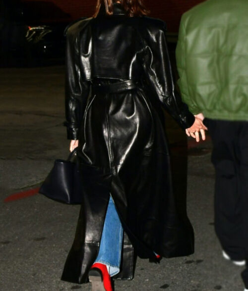 Hailey Bieber Belted Coat