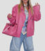 Heidi Klum Pink Biker Jacket