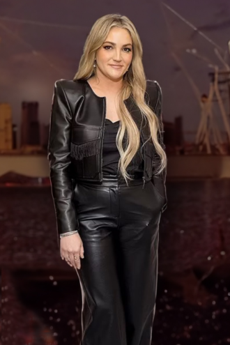 Jamie Lynn Spears Black Leather Jacket