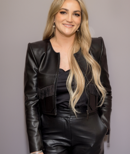 Jamie Lynn Spears Black Leather Jacket