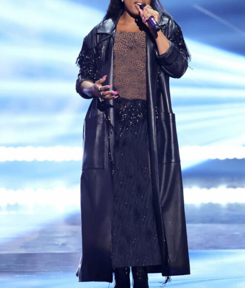 Jennifer Hudson Music Awards Black Coat