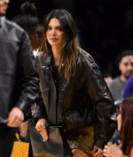 Kendall Jenner Black Leather Jacket