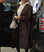 Lauren Sanchez Belted Long Coat