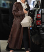 Lauren Sanchez Belted Long Coat