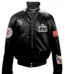 LOS ANGELES CLIPPERS FULL LEATHER PUFFER JACKET Black
