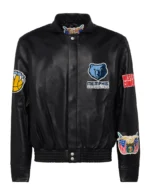 MEMPHIS GRIZZLIES FULL LEATHER JACKET Black