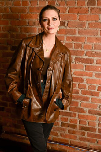 Mischa Barton Brown Jacket