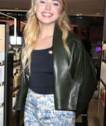 Peyton List Leather Jacket