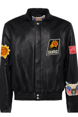 PHOENIX SUNS FULL LEATHER JACKET Black