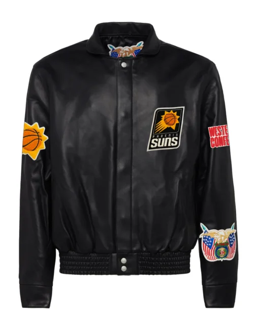 PHOENIX SUNS FULL LEATHER JACKET Black