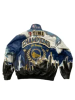 GOLDEN STATE WARRIORS 7TH CHAMPIONSHIP LEATHER JACKE