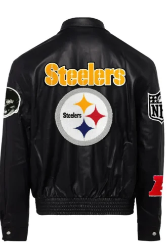 PITTSBURGH STEELERS FULL LEATHER JACKET Black