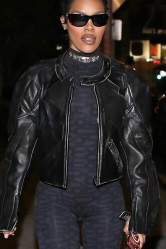 Teyana Taylor Black Jacket