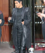 Teyana Taylor Leather Black Coat