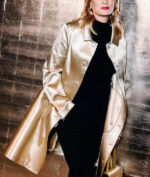 Uma Thurman Fashion Show Long Coat