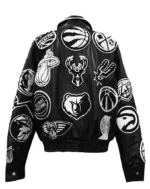 LIMITED EDITION 50TH ANNIVERSARY OF HIP-HOP NBA COLLAGE FULL LEATHER BLACK & WHITE