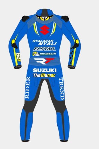 ANDREA IANNONE SUZUKI MOTOGP 2018 LEATHER SUIT BLUE