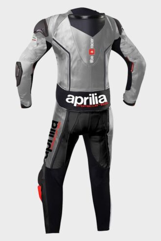 APRILIA RACING MAX ITALIA MOTORCYCLE LEATHER BIKER SUIT