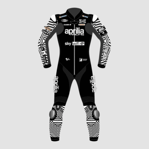 BLACK BIKER SUIT ALEIX ESPARGARO APRILIA TEST 2023